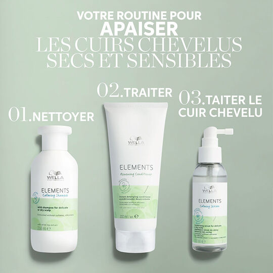 Shampooing apaisant pour cuir chevelu sec ou délicat Calming Elements 250ml,  Shampooing apaisant pour cuir chevelu sec ou délicat Calming Elements 250ml