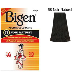 Poudre colorante Bigen 58 Noir Naturel