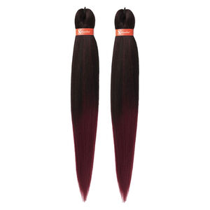 Cheveux à tresser pré-etirés 2 x 46" T1B / BG,  Cheveux à tresser pré-etirés 2 x 46" T1B / BG