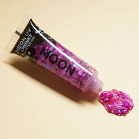 Gel n&eacute;on &agrave; grosses paillettes Moon Glow violet