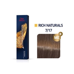 Coloration permanente Koleston Perfect Me+ 7/17 blond cendr&eacute; marron