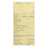 Carnet de caisse avec numéro