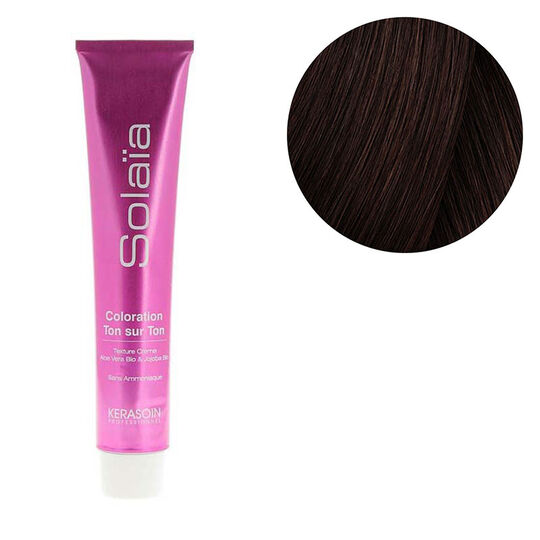 Coloration ton sur ton Sola&iuml;a 4.77 ch&acirc;tain marron intense