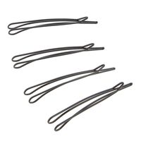 Lot de 4 barrettes noires