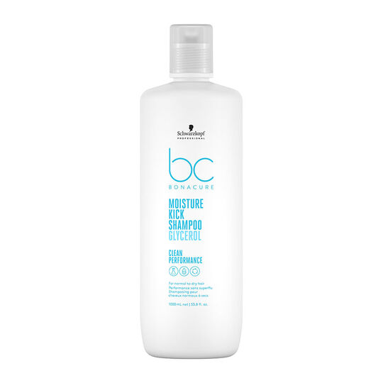 Shampooing hydratant cheveux normaux à secs ou bouclés BC Moisture Kick 1000ml