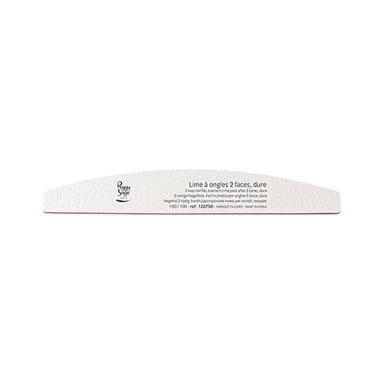 Lime &agrave; ongles 2 faces lavable demi-lune 100/100 blanc, pour ongles naturels