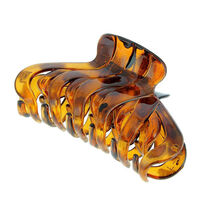 Pince croco torsade &eacute;caille