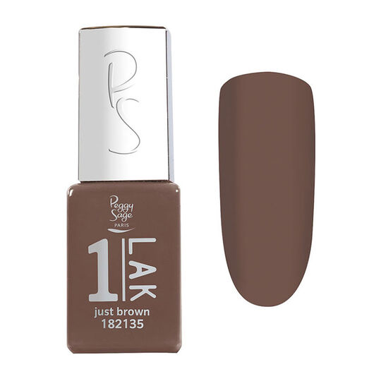 1-LAK vernis semi-permanent 3 en 1 Just brown