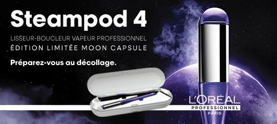 Découvrez le Lisseur-Boucleur Vapeur SteamPod4 Édition Limitée Moon Capsule, sans limite comme vous !