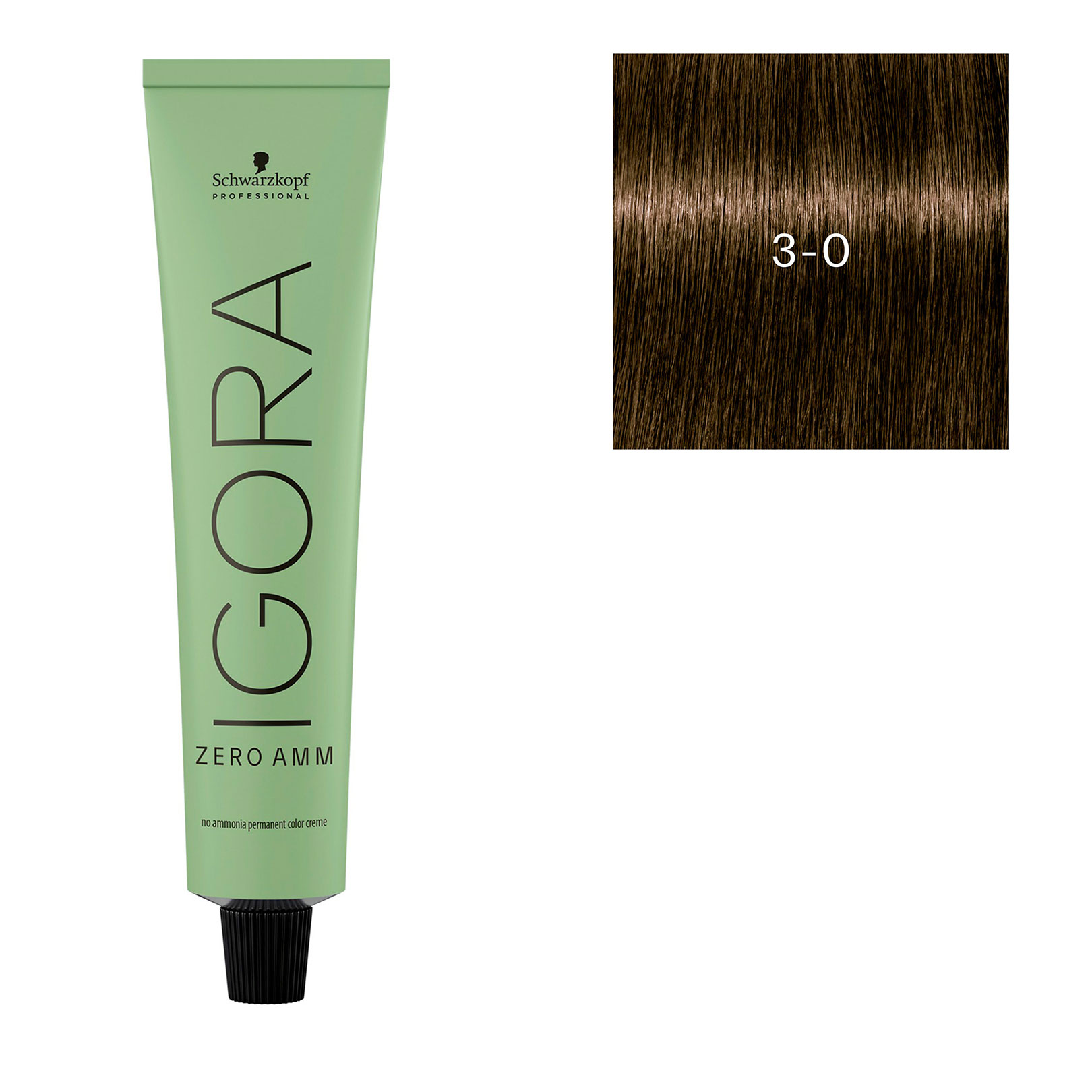 Coloration Anti-casse Schwarzkopf 3-0 Châtain Foncé - Protège Et Hydrate Les Cheveux - Neuf
