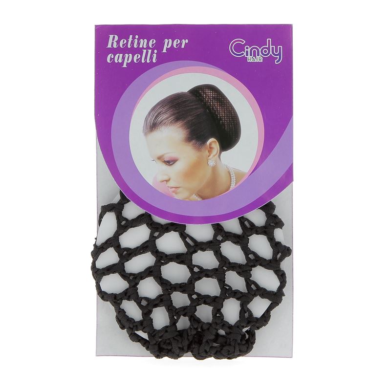 Filet à Chignon BR ''Glitter'' avec Boucle - Noir