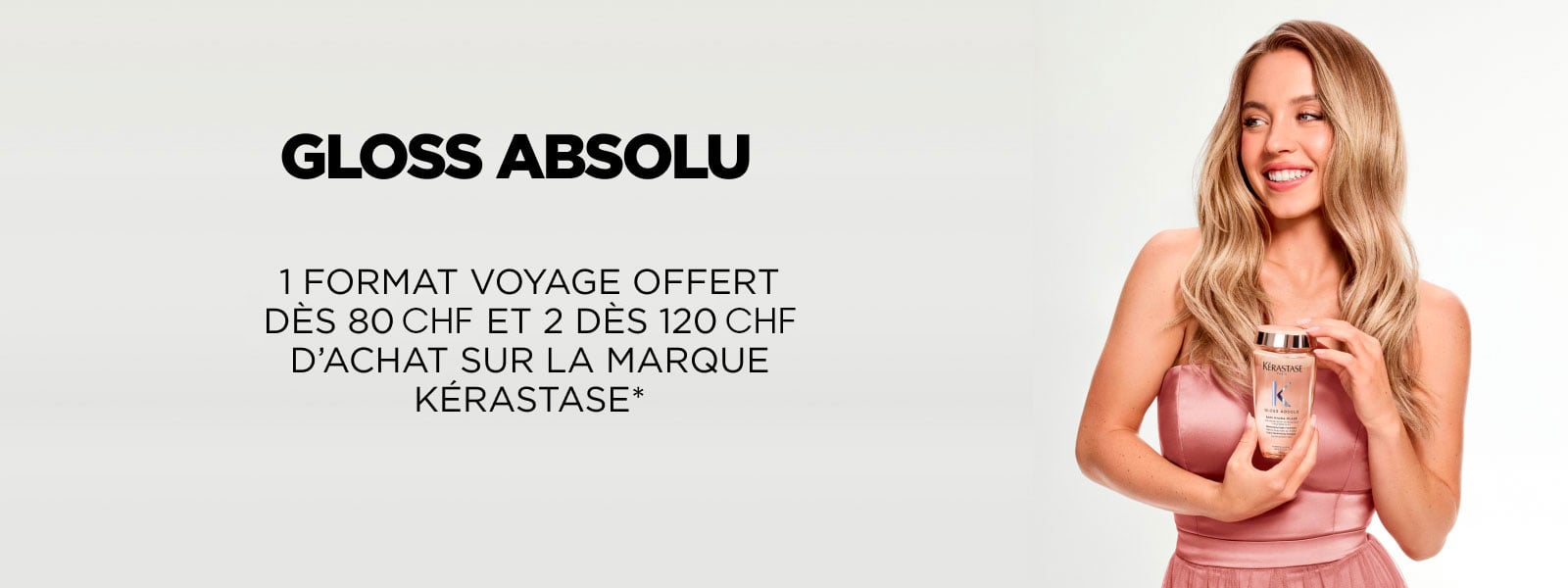 Kérastase : 1 format voyage offert dès 80€ d'achat, 2 (différents) dès 120€ d'achat*.