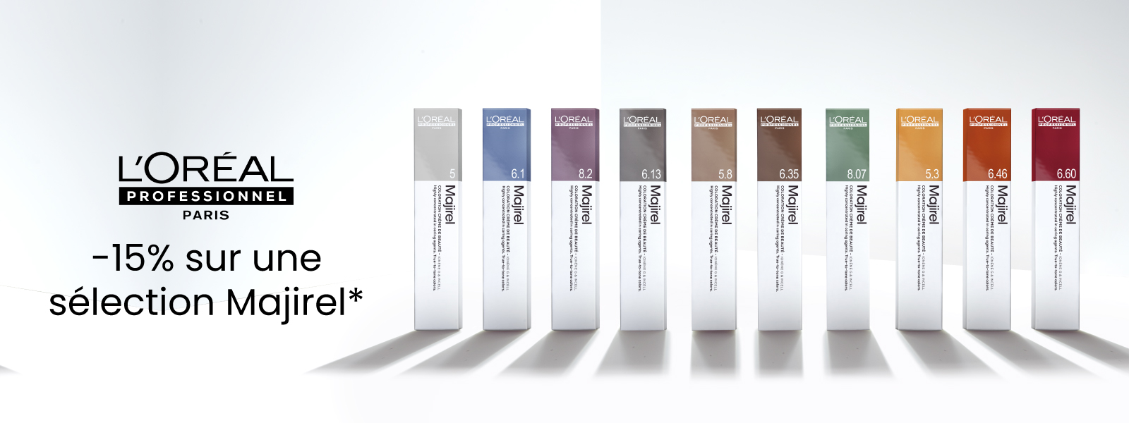 En juin, profitez de -15% sur une sélection de produits Majirel de L'Oréal Professionnel Paris !