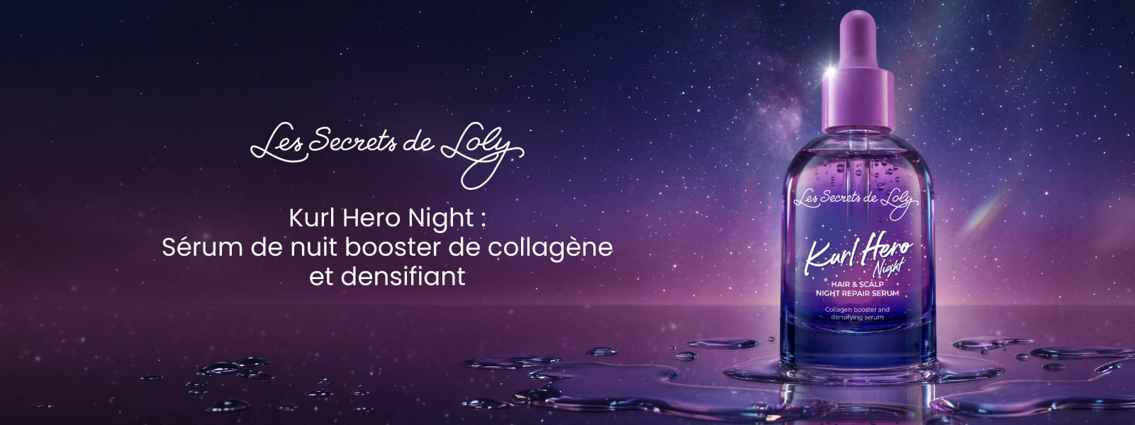 Nouveauté Kurl Hero Night : le soin de nuit qui fortifie la barrière du cuir chevelu comme un micro-needling.