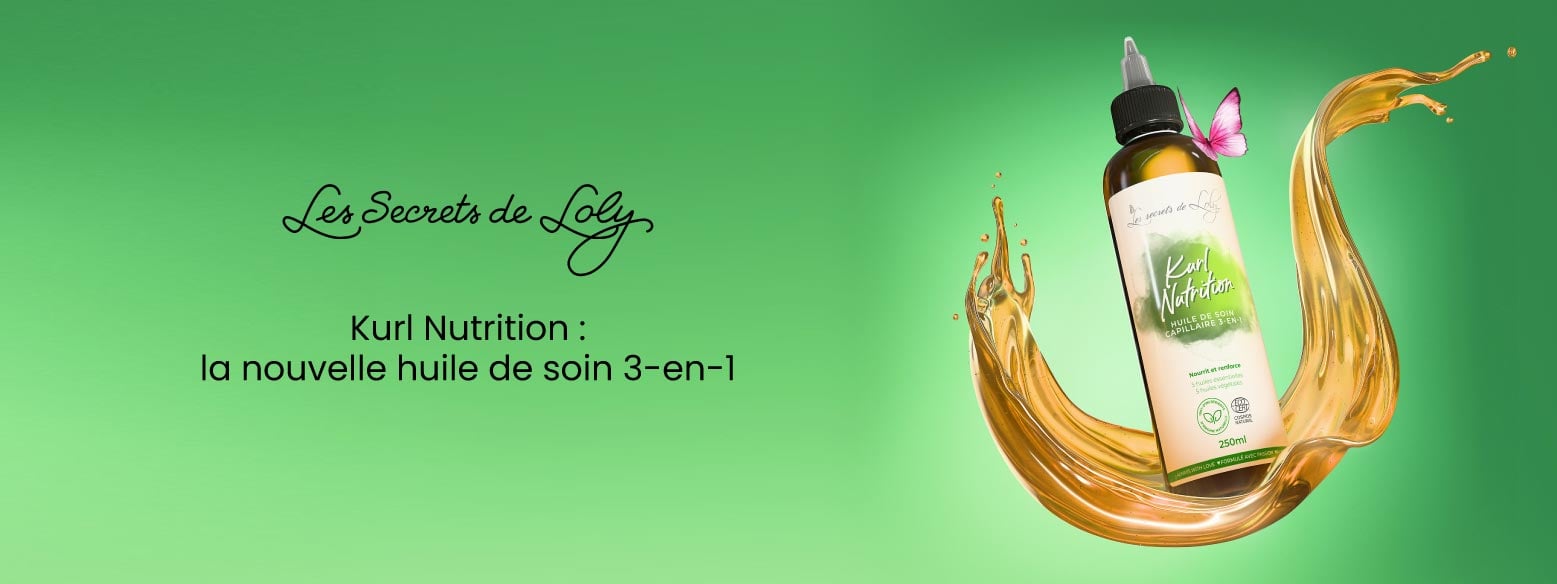  Kurl Nutrition Les Secrets de Loly : la nouvelle huile de soin 3-en-1