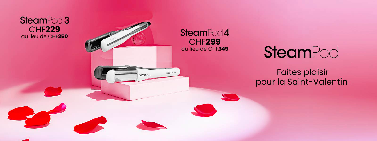 Faites plaisir pour la Saint-Valentin avec le SteamPod 3 à 199€