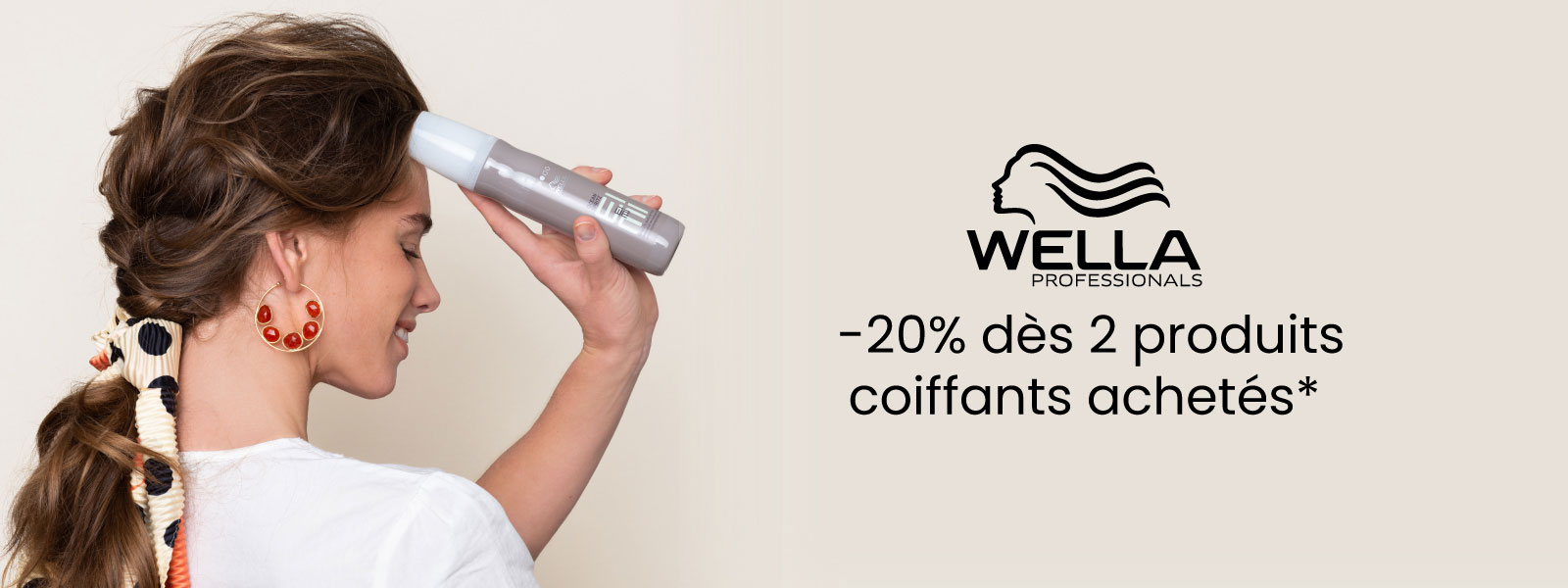 2 produits coiffants Wella achetés = -20%*