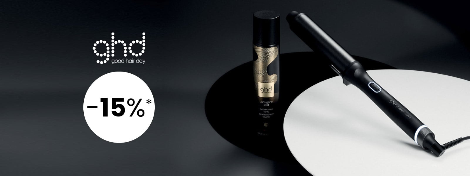 15% sur une sélection d'appareils ghd ! *