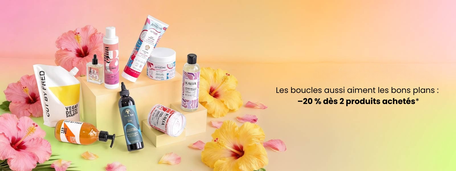 Tout ce qu’il faut pour sublimer vos boucles : -20% dès 2 produits achetés* 