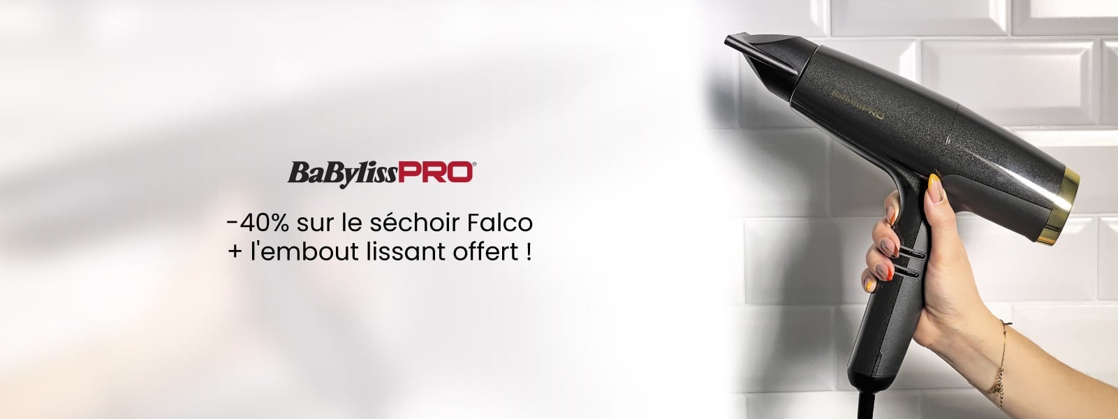 -40% sur le séchoir Falco + l'embout lissant offert !