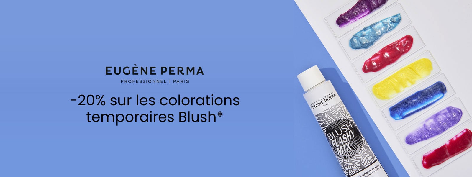 20% de remise sur les colorations temporaires Blush de Eugène Perma !