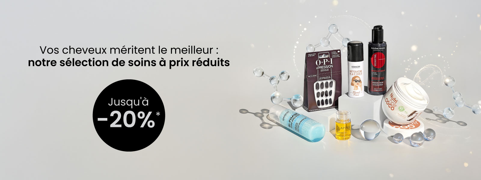 Notre sélection de soins cheveux, à prix réduits !