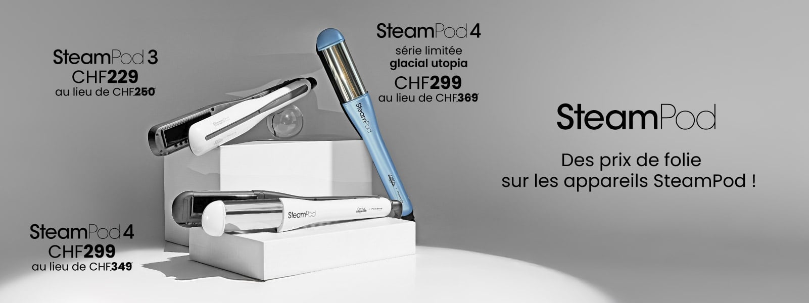 Des prix de folie sur les appareils SteamPod ! Des prix de folie sur les appareils SteamPod !