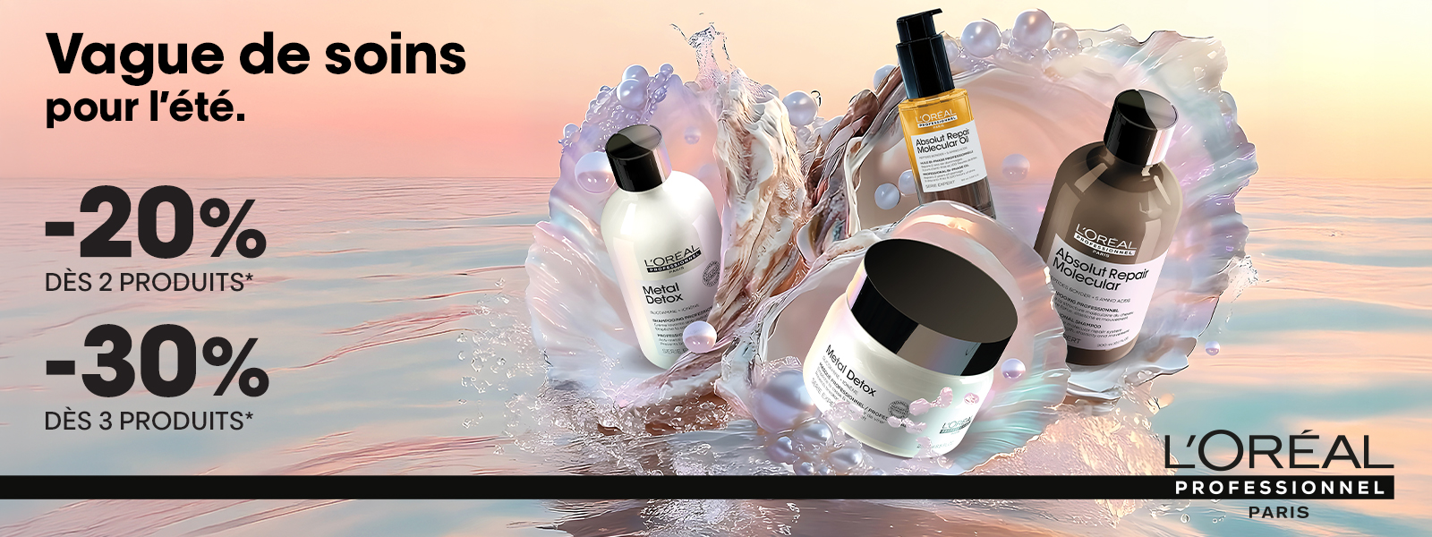 Serie Expert par L'Oréal Professionnel : -20% dès 2 produits, -30% dès 3 produits achetés*.