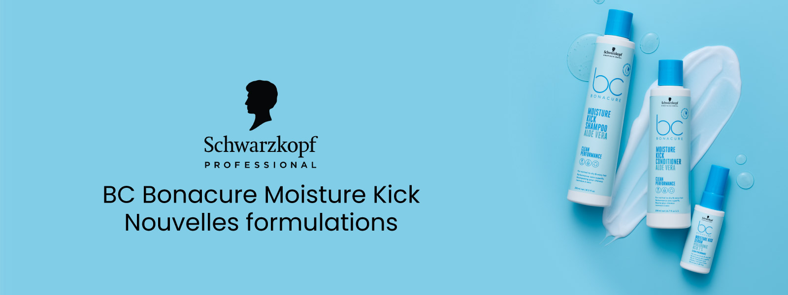 Nouveau BC Bonacure Moisture Kick - 72h d'hydratation continue.